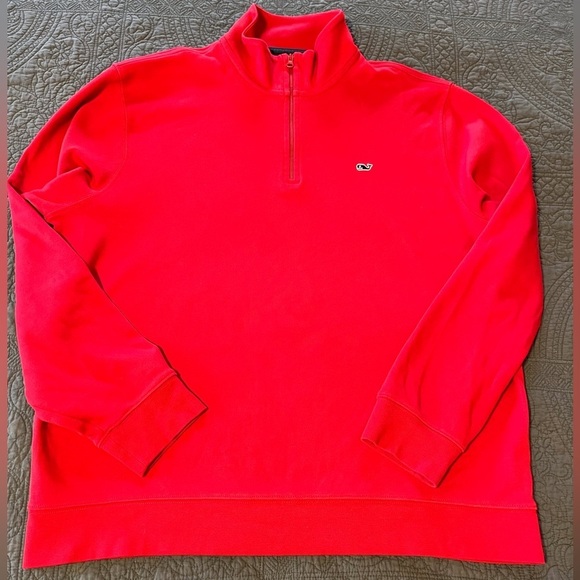 Vineyard Vines Quarter Zip Red Size Large - Picture 2 of 8